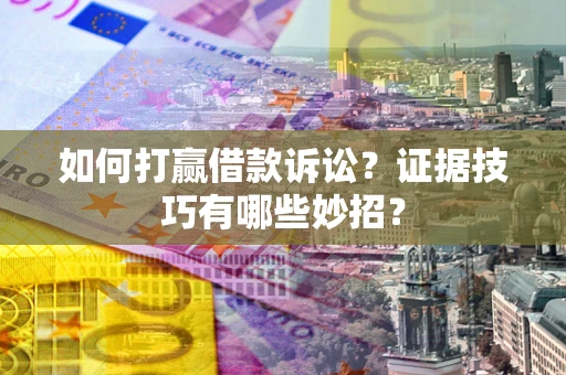 北京如何打赢借款诉讼？证据技巧有哪些妙招？